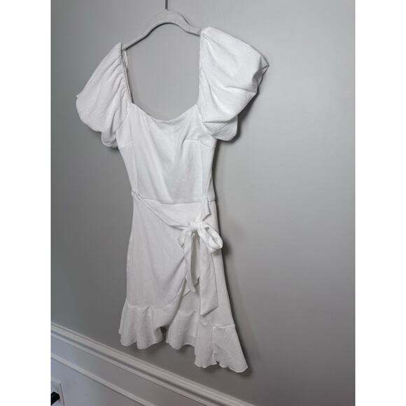 Trixxi Clothing Women Fit & Flare Short Dress Short Sleeve Ruffle Solid K803 NWT - Picture 12 of 15